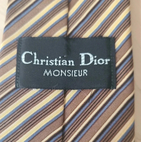 🇫🇷DIOR Vintage  Striped Tie - Picture 7 of 9